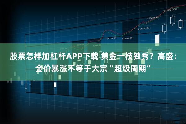 股票怎样加杠杆APP下载 黄金一枝独秀？高盛：金价暴涨不等于大宗“超级周期”
